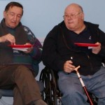 Bill and Joe enjoying the refreshments.